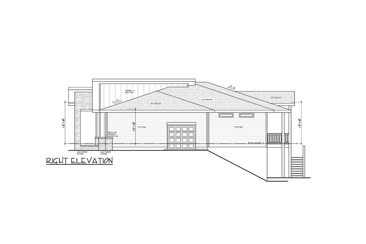 Plan 42745DB: Contemporary 6-Bedroom House Plan with Walkout Lower Level and 4-Car Garage - Image #5 - Contemporary, Modern