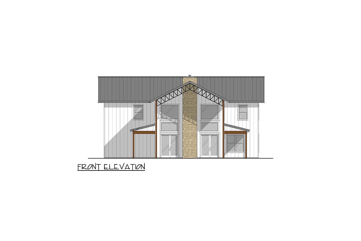 Plan 405133FDC: Modern Barndominium House Plan with 4 Bedrooms and Wrap Around Porch  - Image #2 - Barndominium, Modern Farmhouse