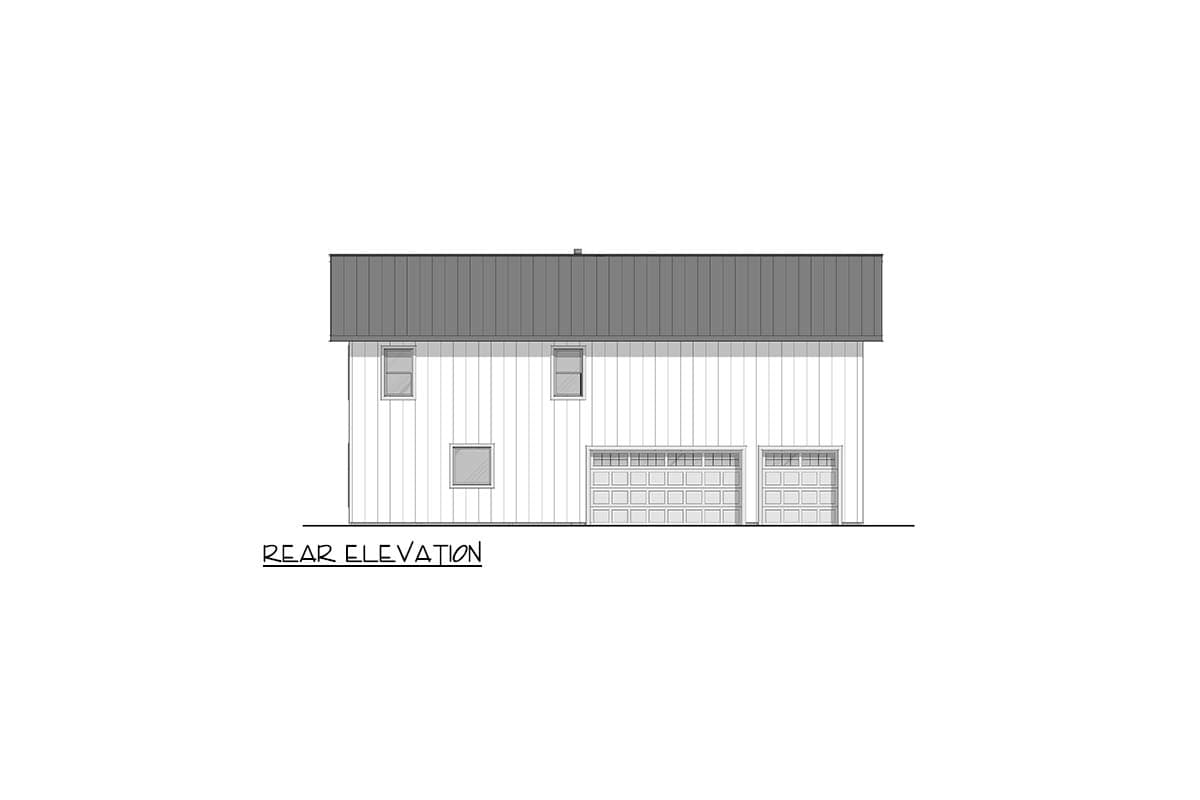 Plan 405133FDC: Modern Barndominium House Plan with 4 Bedrooms and Wrap Around Porch  - Image #4 - Barndominium, Modern Farmhouse