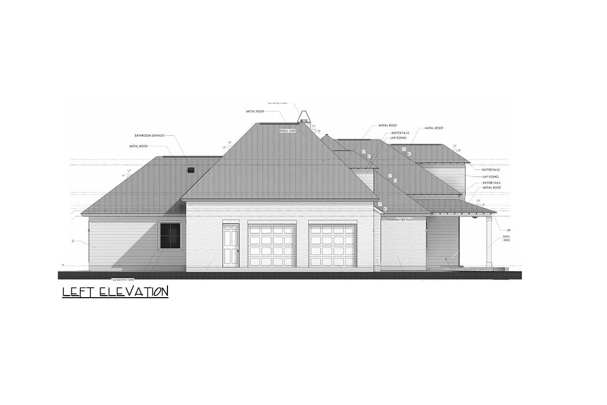 Plan 185032PHD: Charming Southern Transitional House Plan with 3 Beds and Outdoor Kitchen - Image #3 - Southern, Transitional