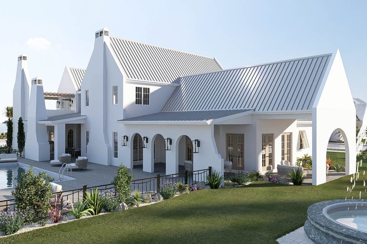 Plan 623633DJ: Coastal Contemporary 4-Bedroom House Plan with Expansive Outdoor Living - Image #8 - Coastal Contemporary, Contemporary, Florida-Style