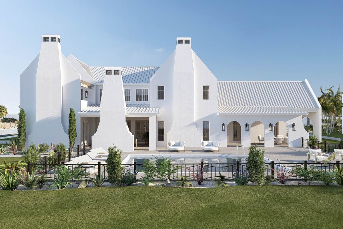 Plan 623633DJ: Coastal Contemporary 4-Bedroom House Plan with Expansive Outdoor Living - Image #6 - Coastal Contemporary, Contemporary, Florida-Style