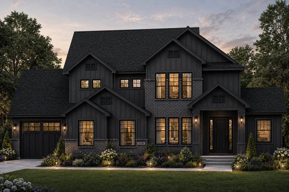 Plan 849074PGE: Modern Farmhouse House Plan with 5 Bedrooms, 3-Car Garage, and Walkout Basement - Image #3 - Farmhouse, Modern Farmhouse, New American, Traditional