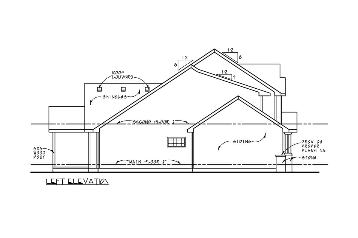 Plan 42748DB: Craftsman House Plan with 3 Bedrooms and Main Level Master - Image #3 - Craftsman, Traditional