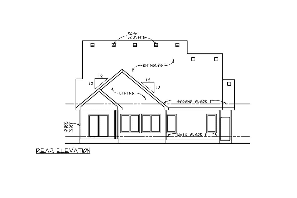 Plan 42748DB: Craftsman House Plan with 3 Bedrooms and Main Level Master - Image #4 - Craftsman, Traditional