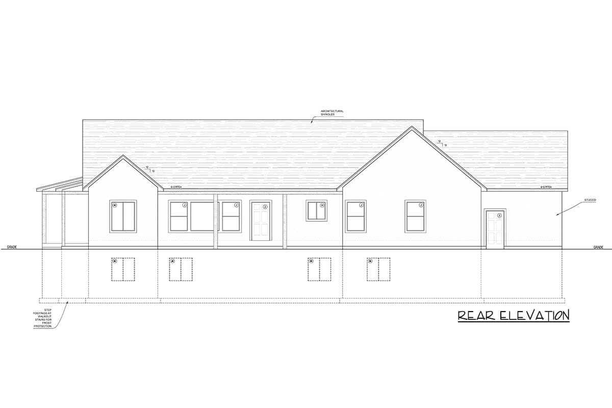 Plan 849076PGE: Modern Farmhouse Ranch Plan with 3-Car Garage and Office - Image #6 - Country, Farmhouse, Ranch, Traditional