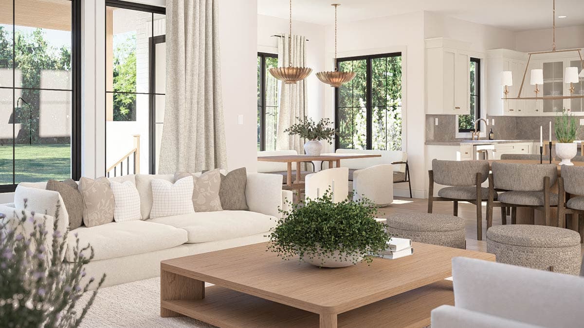 Plan 623634DJ: Modern European 5-Bedroom House Plan with Two-Story Great Room - Image #12 - European, Modern