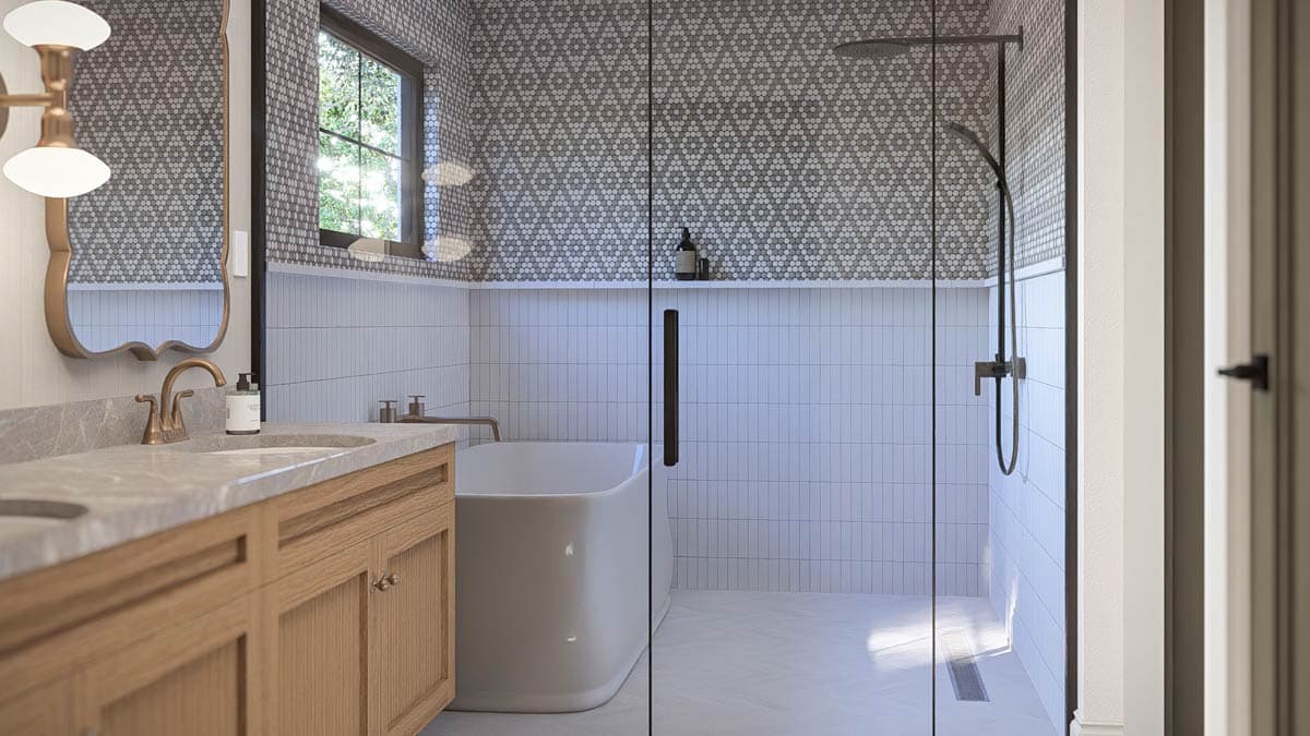 Plan 623634DJ: Modern European 5-Bedroom House Plan with Two-Story Great Room - Image #20 - European, Modern