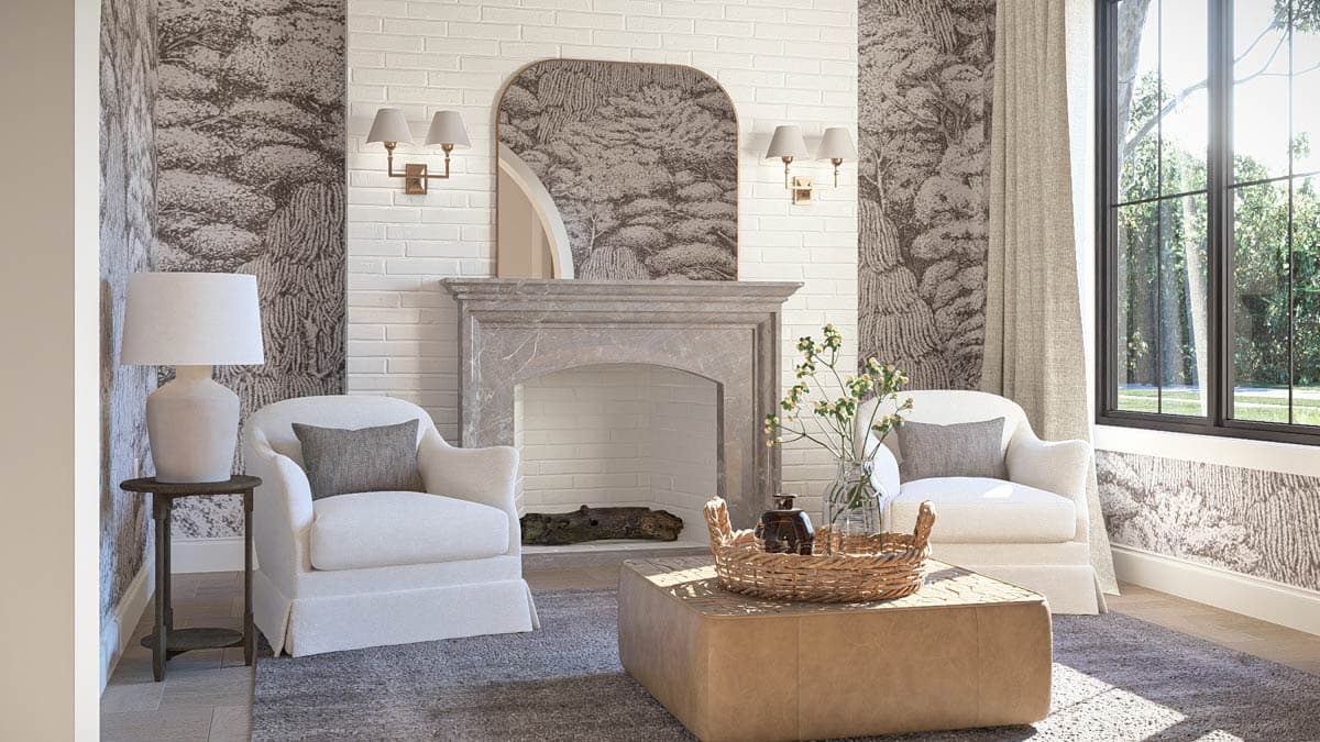 Plan 623634DJ: Modern European 5-Bedroom House Plan with Two-Story Great Room - Image #15 - European, Modern