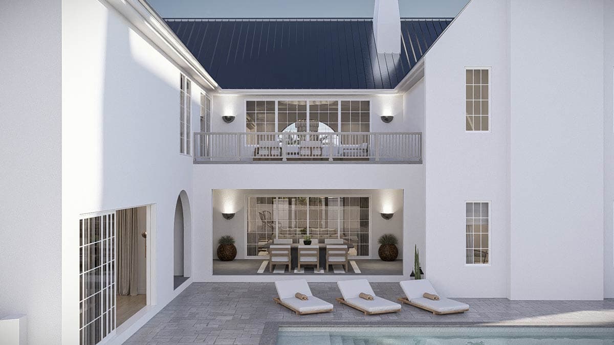 Plan 623635DJ: Grand Coastal Contemporary House Plan with 6 Bedrooms and Two-Story Great Room - Image #6 - Coastal Contemporary, Contemporary, European, Florida-Style, Modern