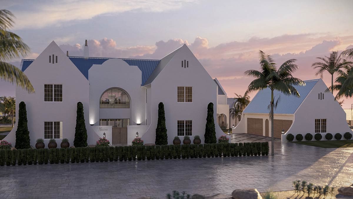 Plan 623635DJ: Grand Coastal Contemporary House Plan with 6 Bedrooms and Two-Story Great Room - Image #11 - Coastal Contemporary, Contemporary, European, Florida-Style, Modern