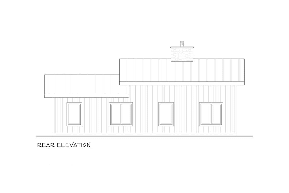 Plan 22754DR: Modern Rustic House Plan Featuring Two Bedrooms and Contemporary Design - Image #6 - Contemporary, Modern, Rustic