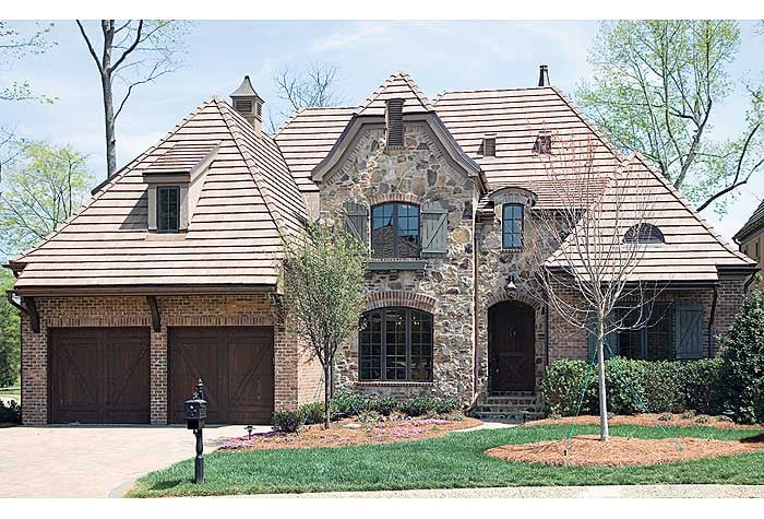 Old World Outside, Modern Inside - 17692LV | Architectural Designs ...