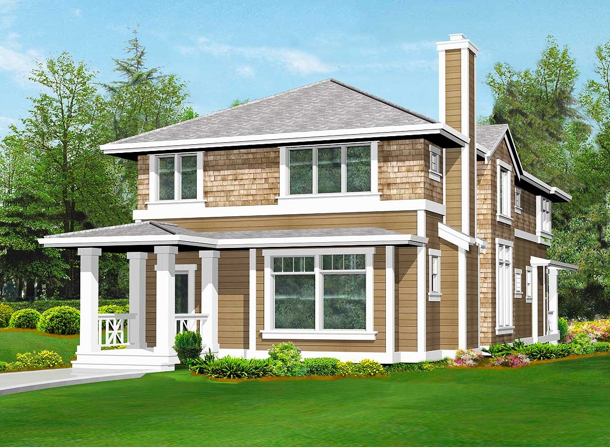 Great Description About 4 Square Style House