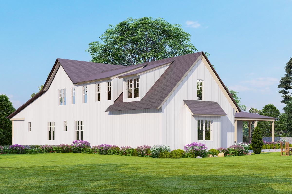 Fantastic Modern Farmhouse Plan with Idyllic Wrap Around Porch - 3745 ...