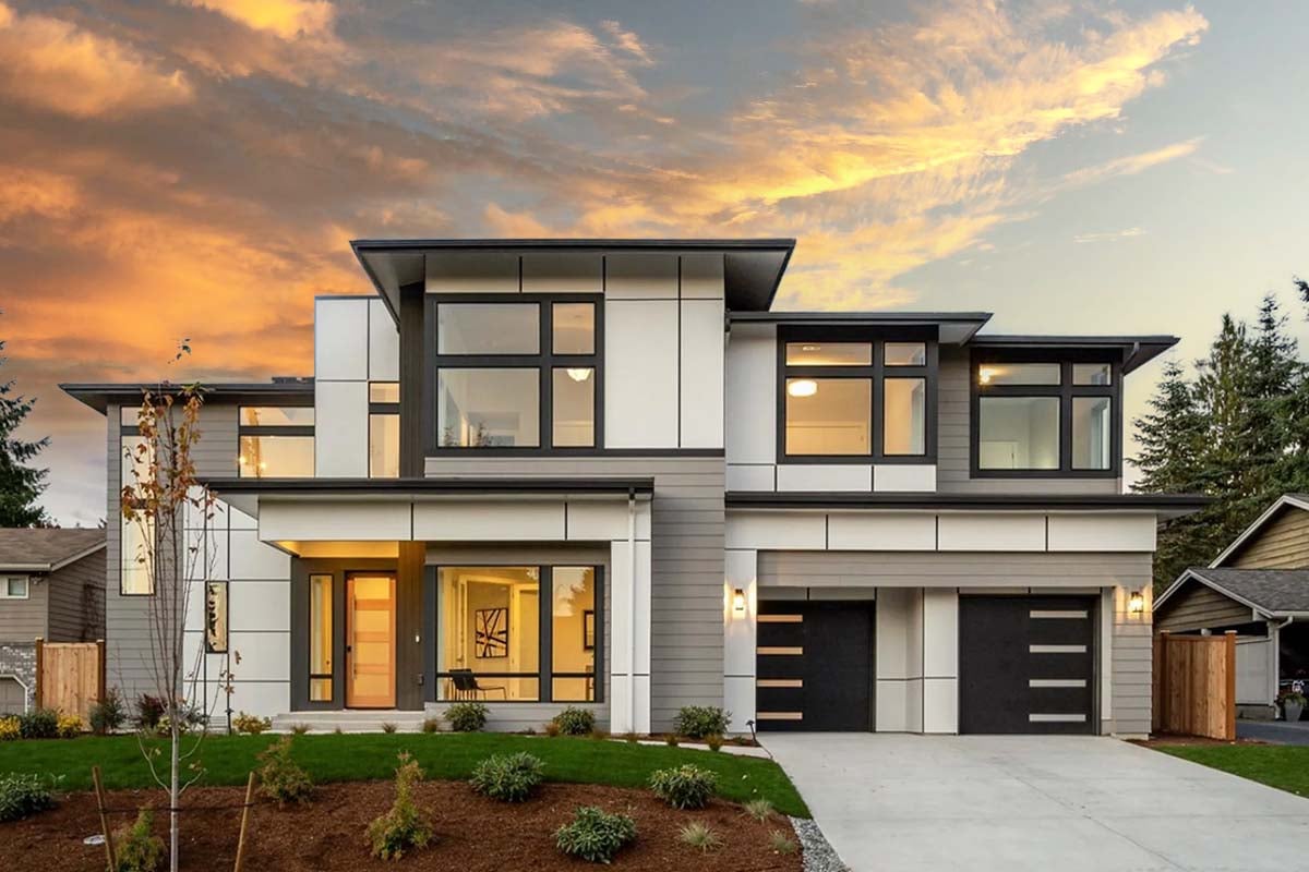 Modern House Plan With Outdoor Living Room Architectural Designs 