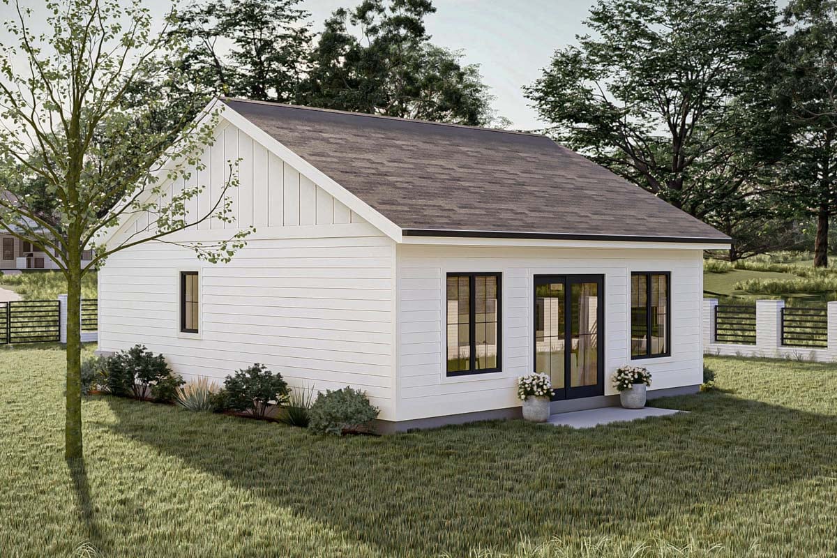 New American Style ADU with Tidy Front Porch - 651 Sq Ft - 623321DJ ...