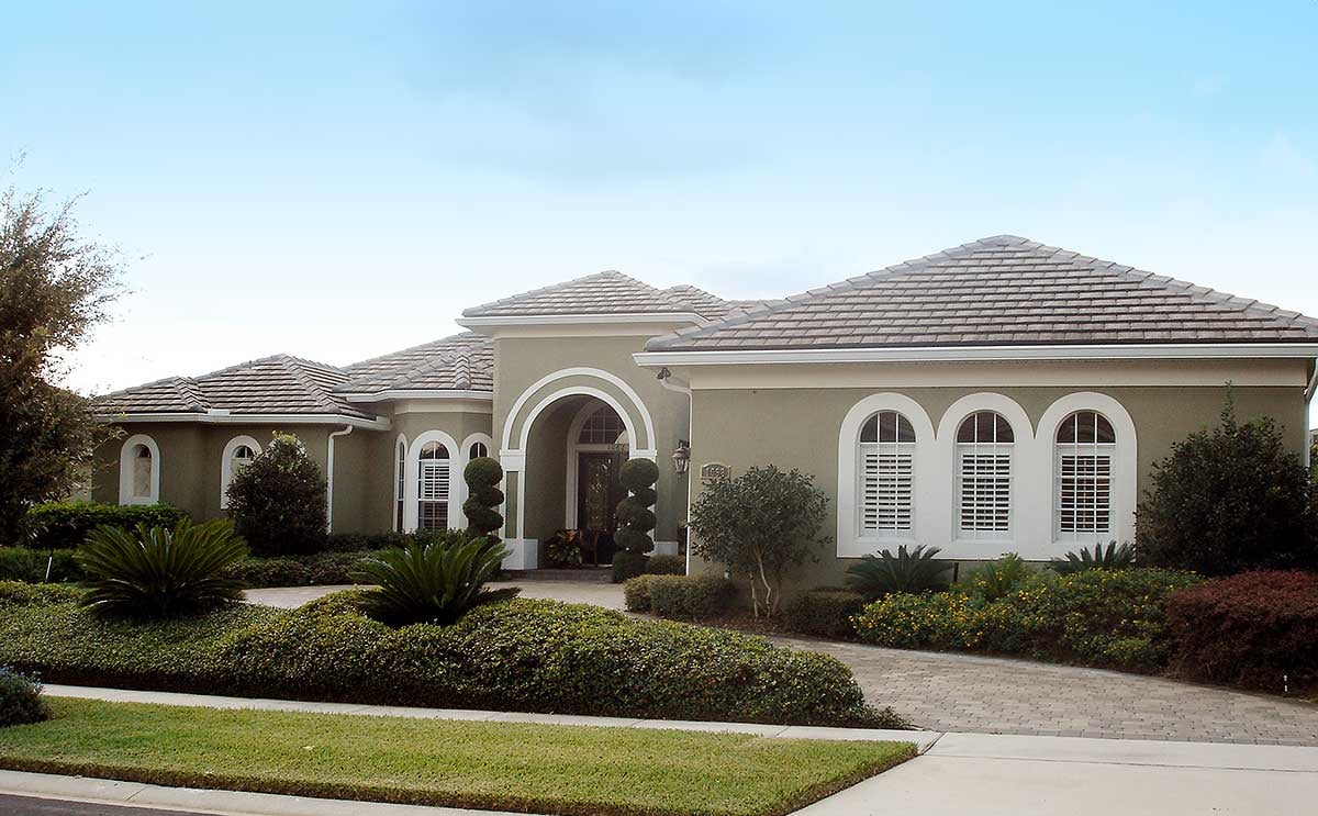 Palladian Windows with Stone Accents - 4214MJ | Architectural Designs ... - Sustainable Luxury Condos With Palladian Windows