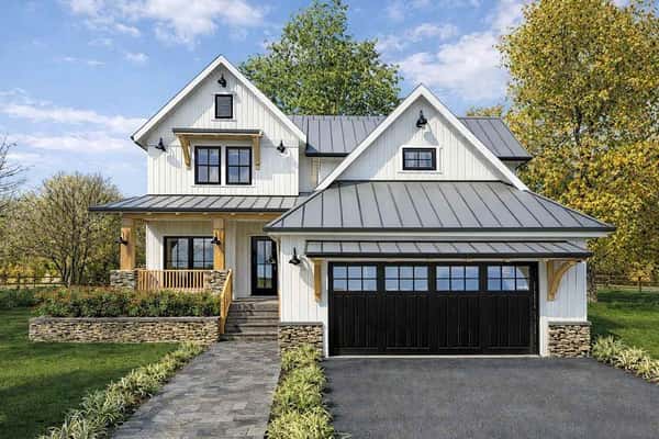 Modern Farmhouse House Plan with 3 Bedrooms and Versatile Bonus Room