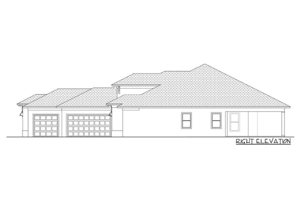 Coastal Contemporary House Plan with Study and Large Outdoor Living Space