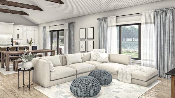 2100 Square Foot 3-Bed Country Home Plan with Lower Level Expansion Possibilities