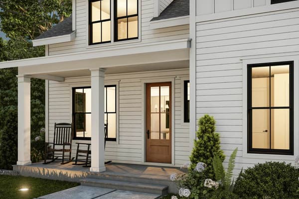 2000 Sq Ft Modern Farmhouse Plan with Flex Room and 2-Car Garage