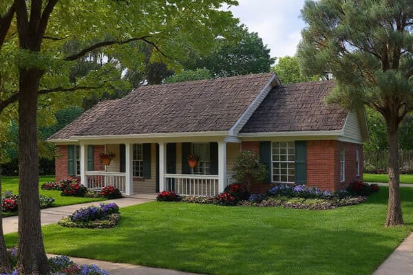 One-Story Contemporary Farmhouse Plan with Optional Garage