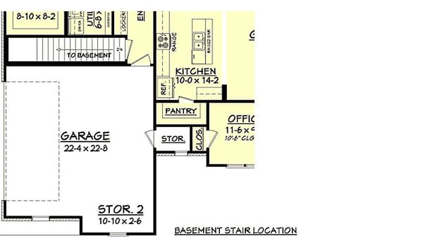 Split Bedroom House Plan With Open Floor Plan