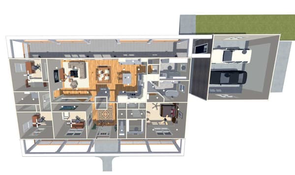 Flexible Country House Plan with Basement