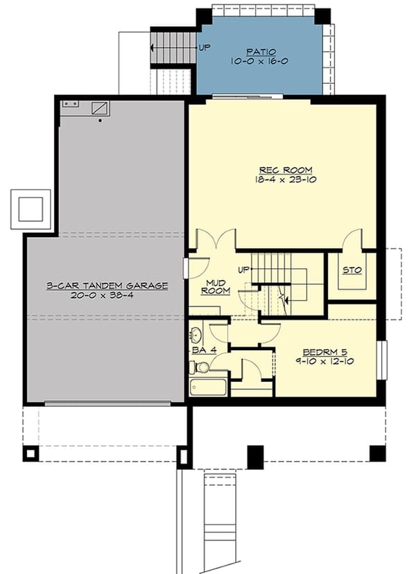 Craftsman Cottage With Lower Level Rec Room