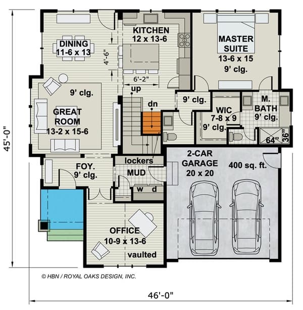 Craftsman Cottage with 3 Bedrooms - 2 Down, 1 Up - and a Home Office
