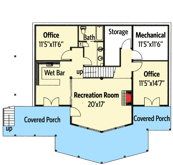 Mountain or Lake House Plan Great Views to the Back