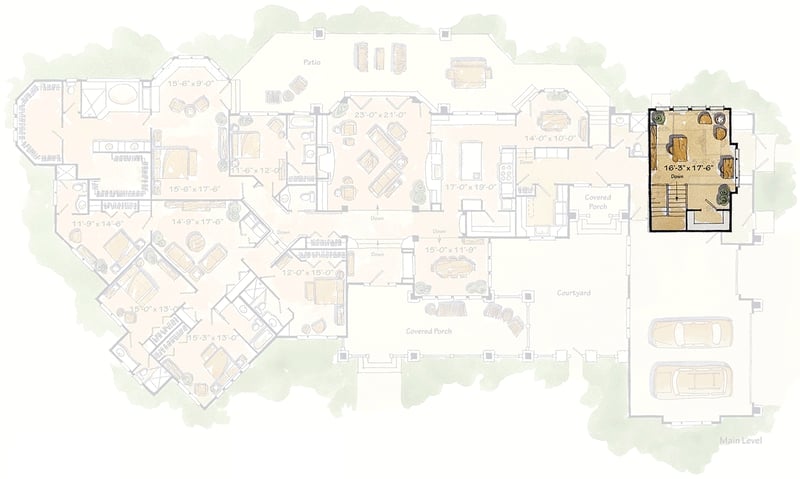 Plan 11562KN: 6-Bed Mountain Prairie Home Plan - 5815 Sq Ft - Floor Plan - 2nd Floor - Craftsman, Mountain, Rustic, Vacation