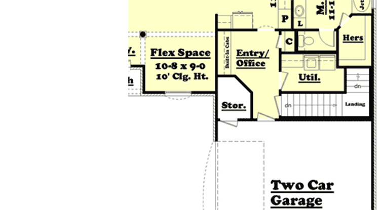 Plan 11754HZ: Four Bedroom with Split Layout - Floor Plan - Optional - Acadian, Country, European, French Country, Louisiana-Style, Traditional