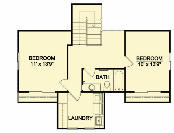Plan 12733MA: 2 Story Craftsman Bungalow With Options - Floor Plan - 2nd Floor - Bungalow, Cottage, Craftsman, Northwest, Rustic