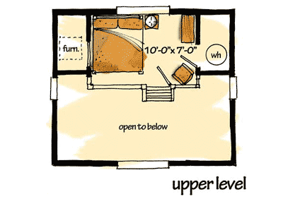 Plan 12909KN: Country Getaway - Floor Plan - 2nd Floor - Cottage, Country, Mountain, Rustic, Vacation