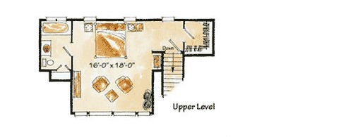 Plan 12919KN: Enchanting Mountain Cottage - Floor Plan - 2nd Floor - Cottage, Mountain, Rustic, Vacation