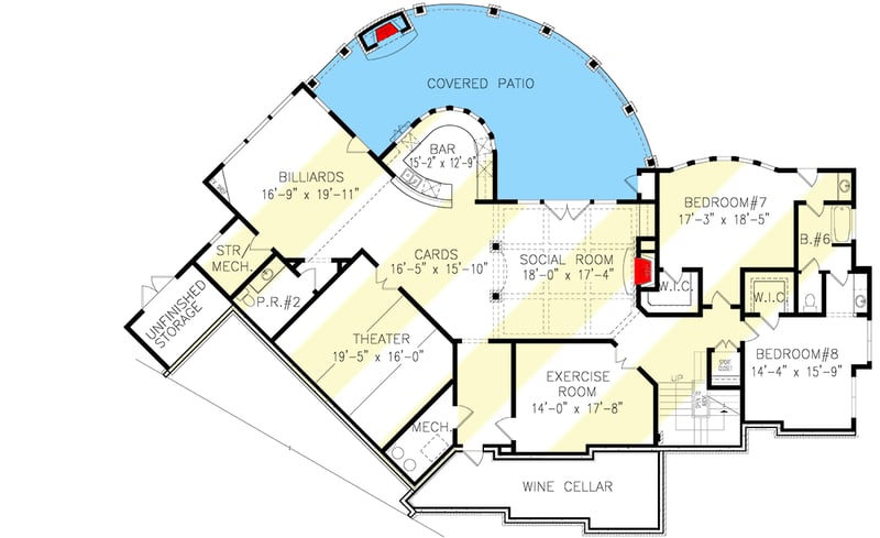 Plan 15688GE: Deluxe Mountain Craftsman Dream Home Plan - Floor Plan - Optional Finished Lower Level - Craftsman, Mountain