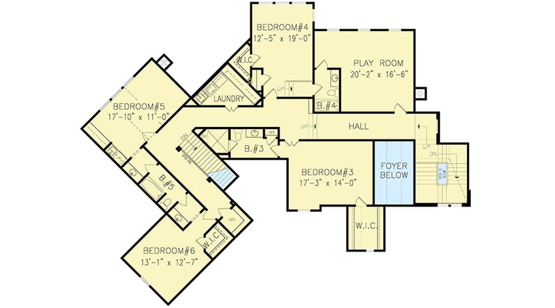 Plan 15688GE: Deluxe Mountain Craftsman Dream Home Plan - Floor Plan - 2nd Floor - Craftsman, Mountain