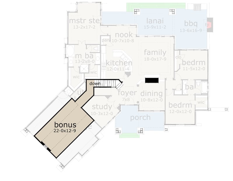 Plan 16800WG: Exciting Mountain House Plan Retreat - 2091 Sq Ft - Floor Plan - Bonus - Cottage, Craftsman, Mountain, Ranch, Rustic