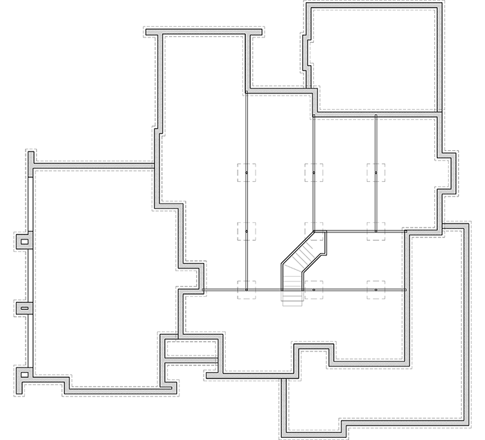 Plan 16858WG: Lovely Spaces Inside and Out - Floor Plan - Lower Level - Craftsman, Mountain, Northwest, Vacation