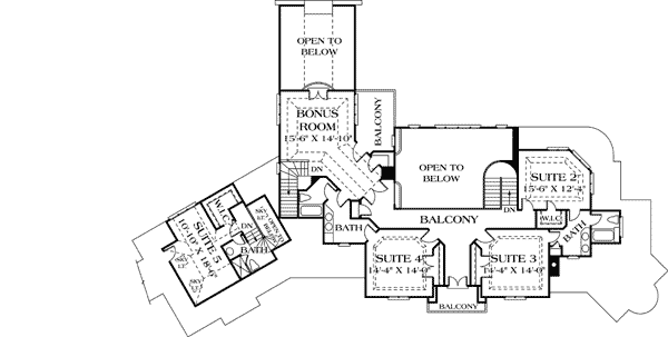 Plan 17533LV: Luxury Personified - Floor Plan - 2nd Floor - European