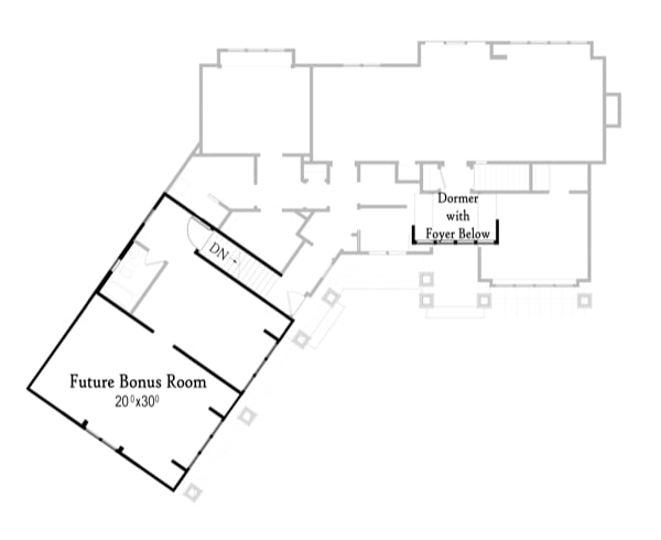 Plan 18222BE: Modern Farmhouse with Barrel Arched Entry - 1457 Sq Ft - Floor Plan - Bonus - Country, Craftsman, Northwest
