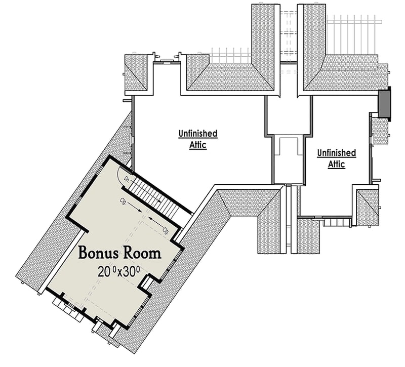 Plan 18264BE: Small and Flexible Mountain Cottage Plan - Floor Plan - Bonus - Cottage, Craftsman, Mountain, Northwest, Rustic