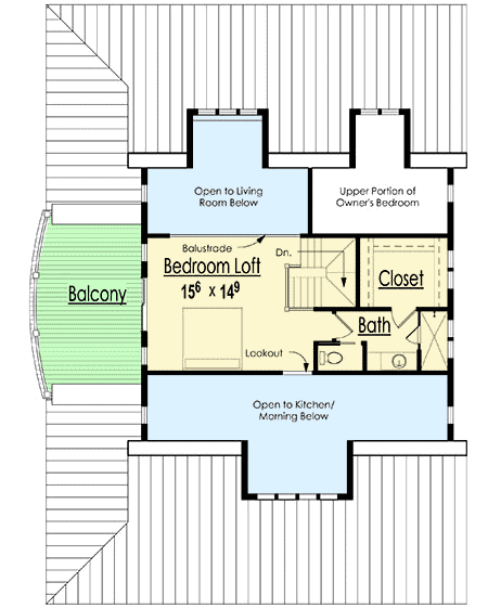Plan 18277BE: Craftsman Home With Drive Under Garage - Floor Plan - 2nd Floor - Coastal, Country, Craftsman, Mountain, Northwest