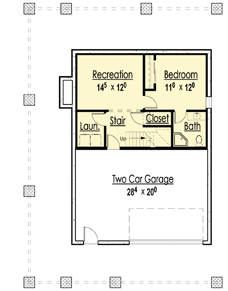 Plan 18277BE: Craftsman Home With Drive Under Garage - Floor Plan - Basement - Coastal, Country, Craftsman, Mountain, Northwest