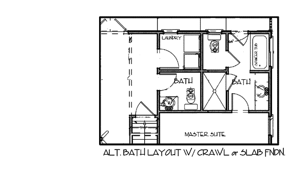 Plan 20033GA: 3-Bedroom Southern Traditional House Plan with 2-Story Family Room - Floor Plan - Optional - Cottage, Country, Southern, Southern Traditional, Traditional