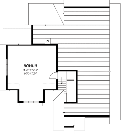 Plan 21809DR: Flexible Home Plan with Options - Floor Plan - Bonus - Traditional