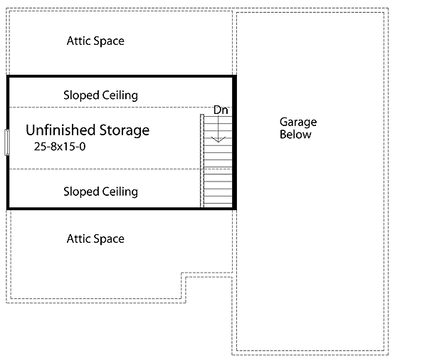 Plan 2238SL: RV Garage Plan - 1030 Sq Ft - Floor Plan - 2nd Floor