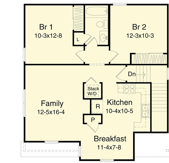 Plan 2288SL: Side-Entry Carriage House Plan - Floor Plan - 2nd Floor - Carriage